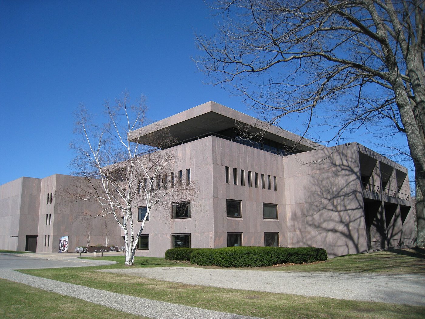 Main entrance of the Clark Art Institute in Williamstown, Massachusetts